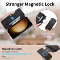 thumbnail image 2 of for Samsung Galaxy S23 Plus Phone Case, Detachable Magnetic Wallet, Card Slot Pocket Zipper Retro PU Leather Flip Folio Case Compatible with Kickstand Magsafe for Samsung Galaxy S23 Plus, Black, 2 of 9