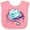 Pink and White, variant on Inktastic Space Dragon and Planet Boys or Girls Baby Bib