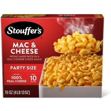 Stouffer’s Macaroni and Cheese Pasta, Boxed Party Size Mac and Cheese Meal, 76 oz (Frozen)