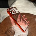 thumbnail image 1 of Funda transparente chapada de lujo para iPhone 13 11 12 14 Pro Max Mini, funda a prueba de golpes para iPhone 14 7 8 Plus XS Max XR X SE Fivean unisex, 1 of 2