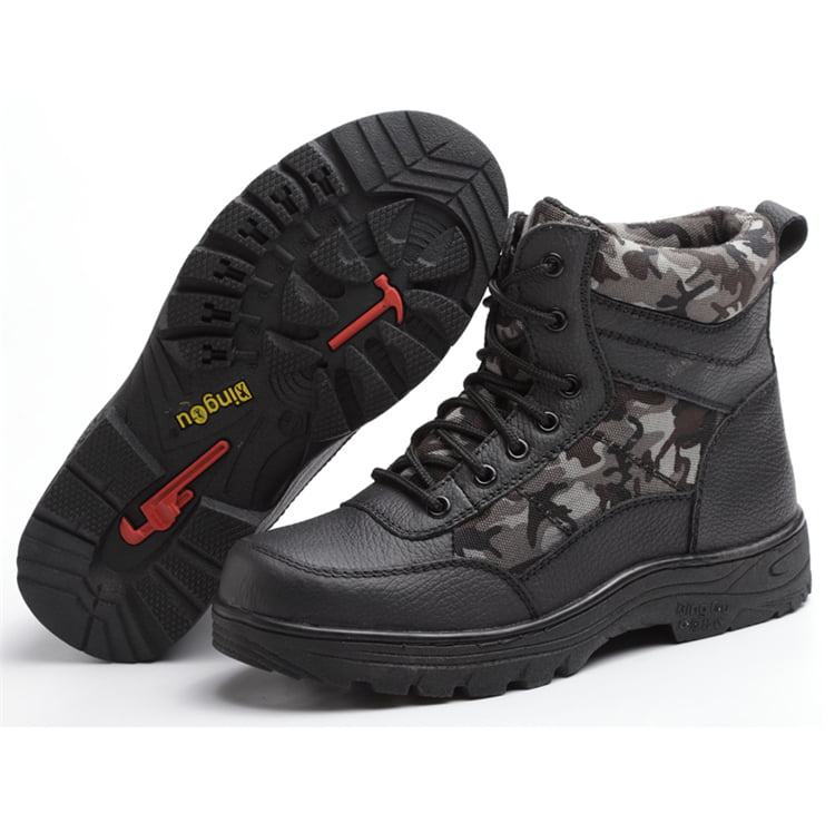 Men's Steel Toe Safety Boots Mesh/Fur Lining Bulletproof Trekking ...