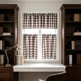 thumbnail image 6 of 3 Piece Kitchen Curtain Set, Heat Insulating Window Drape, Filtering Light Curtain, Dustproof Window Treatment for Kitchen Sink Basement Home Window Decoration, 6 of 6