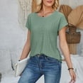 thumbnail image 4 of Sleeveless Tops For Women Blue Professional Blouses for Women for Work Try Before You Buy, 4 of 7