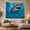 Open Mouth Shark, variant on Great White Shark with Open Jaws in Deep Blue Ocean, Dramatic Digital Art for Shark Lovers, Hyper-Realistic Wall Art Decor Housewarming Gift Tapestry Wall Hanging for Bedroom and Living Room