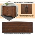 thumbnail image 4 of 40" Console Table with Adjustable Storage Shelf, Retro Entryway Table, Sofa Couch Table for Hallway, Entry Way, Living Room, Foyer, Light Espresso, 4 of 9