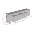 thumbnail image 6 of Soleo WH-EF Fireplace TV Stand for TVs up to 90", Modern High Gloss 79" Entertainment Center, Electric Fireplace TV Media Console with Storage Cabinets, 6 of 6