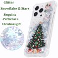 thumbnail image 2 of Funda de TPU FLOCUTE para iPhone 14 Pro Max con purpurina navideña, 2 of 9