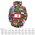 thumbnail image 2 of Flags Of All Countries Of The World-1 Men's Women Vintage 3D Hooded Sweatshirt - All-Season Loose Fit Streetwear, 2 of 6