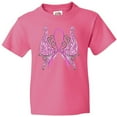 thumbnail image 3 of Inktastic Breast Cancer Awareness with Butterfly Ribbon Words Youth T-Shirt, 3 of 5