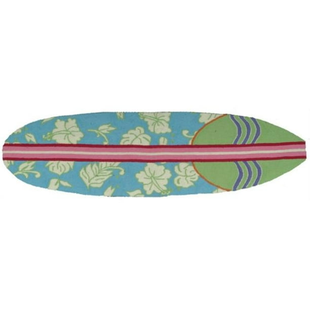 Homefires PY-MK007 Planche de Surf Hawaiian Turquoise Tapis