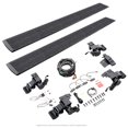 thumbnail image 1 of Go Rhino Running Board 20430680T E-Board E1; Protective Bedliner Coating; Black; Aluminum; Lighted; Rocker Panel Mount; With 2 Brackets Per Side, 1 of 6