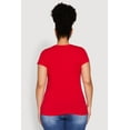 thumbnail image 5 of Womens Plus Size Basic Crew Neck Tee, 5 of 5