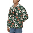 thumbnail image 3 of Naloa Lilies Flowers Men’s Hoodies, Zip up Hoodie, Sweatshirts,Hoodies for Men Sizes S-3XL-Medium, 3 of 5