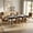 Black, variant on ReNest Modern Dining Table for 4 People, 46-Inch Black Kitchen Table with Hand-Turned Tapered Legs, Compact Rectangle Wood Dinner Table for Small Spaces, Black
