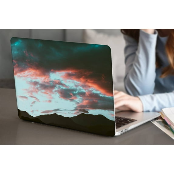 KSK KAISHEK Compatible with MacBook Air 13 inchs Case 2010 2011 2012 2013 2014 - 2017 Rel. Model A1369 & A1466, Plastic Hard Shell Case Cover + Black Keyboard Cover, Sky Series 0404