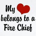 thumbnail image 2 of CafePress - My Heart Belongs To A Fire Chief Infant Bodysuit - Baby Light Bodysuit, Size Newborn - 24 Months, 2 of 4