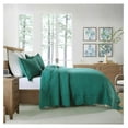 thumbnail image 5 of 3-Piece 100% Cotton Oversized Bedspread Lightweight Quilt Coverlet Embroidery Farmhouse Bedding Set T0 (TC Emerald, Queen (100"x106")), 5 of 9