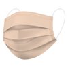 WeCare Face Masks - Box of 50, 3-Ply, Individually-Wrapped - Nude / Peach