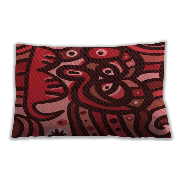 Ahgly Company Indoor Rectangular Contemporary Lumbar Throw Pillow, 13 inch by 19 inch