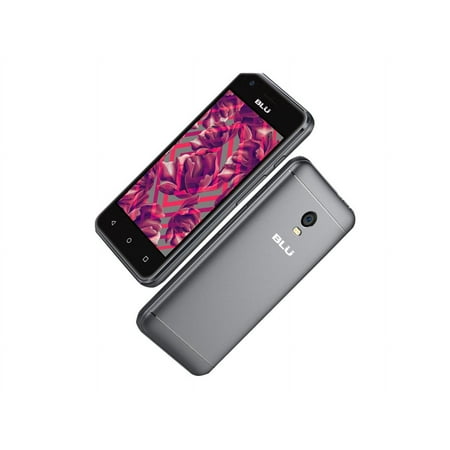 BLU Dash L3 D930U 4 GB Smartphone, 4" LCD WVGA 480 x 800, 512 MB RAM, Android 6.0 Marshmallow, 3G, Black