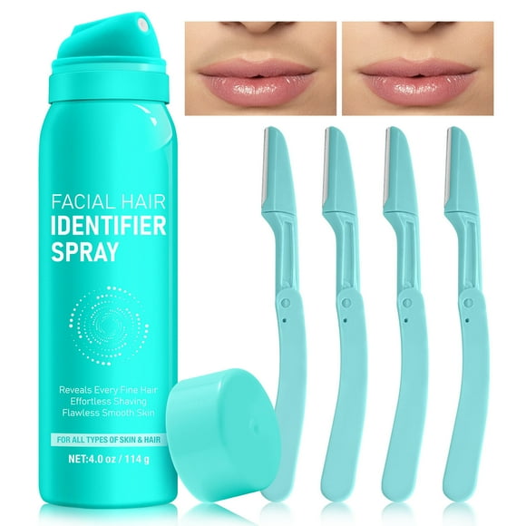 Set de spray para identificar el vello facial, hidratante suave y delicado, set para afeitar con suavidad, cuidado facial