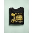 thumbnail image 3 of Weekend Forecast Graphic - Churro Fun Design Women's Sweatshirt, 3 of 4