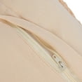 thumbnail image 4 of Creative Co-Op New Zealand Wool Shag Lumbar Pillow with Design and Cotton Back, Pink, Yellow and Cream, 4 of 5