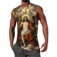 thumbnail image 2 of BRGZLK Mens Workout Tank Tops Nail Cross Graphic Casual Novelty Summer Gym Muscle Fitness Quick Dry Breathable Shirts, 2 of 5