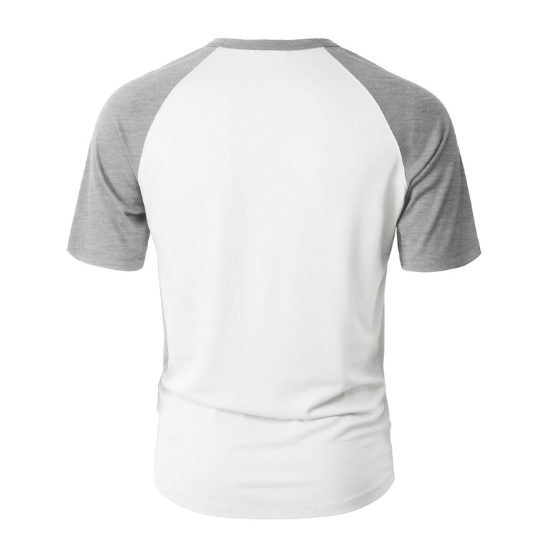 H2h Mens Casual Slim Fit T-shirts Henley Shirts Raglan Long & 3/4 Sleeve Jersey Baseball T Shirts