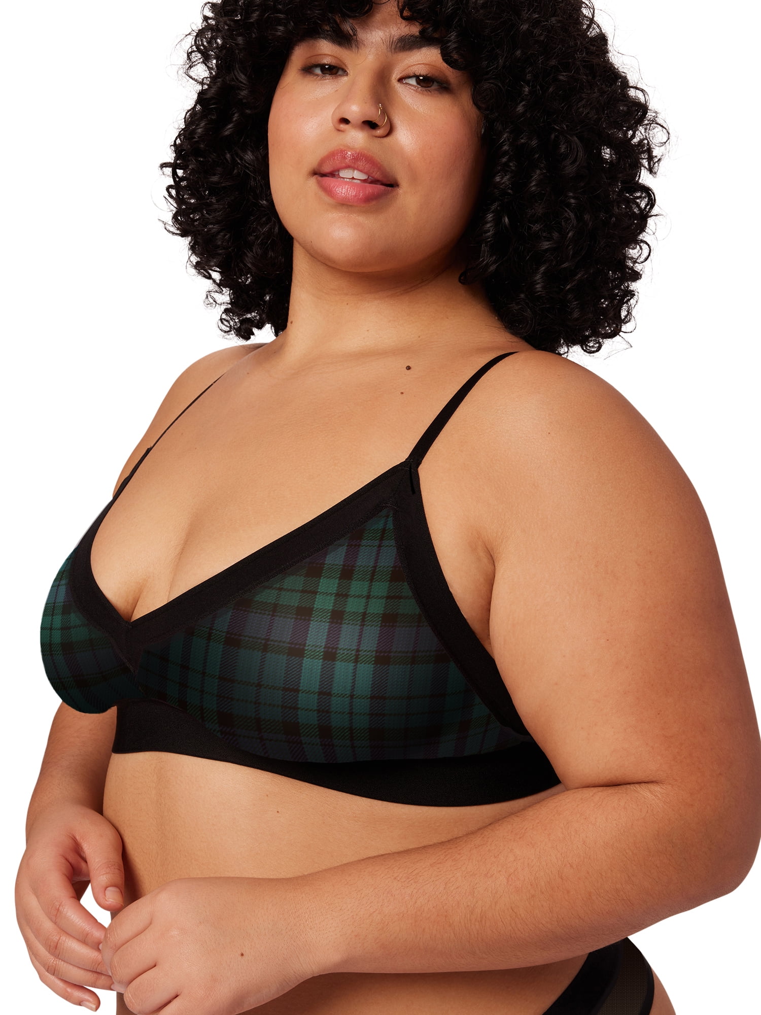 Parade Women's Mesh Lace Triangle Bralette, Sizes XS to 3XL