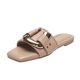 thumbnail image 3 of Bailamos Zapatos de mujer Sandalias de punta redonda y suela gruesa con punta abierta Sandalias romanas con hebilla de metal de verano 2024, 3 of 5