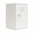 thumbnail image 6 of Max & Finn Casey Kids Stackable Mini Metal Storage Locker, White, 6 of 14