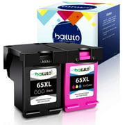 batuto Remanufactured Ink Cartridges Replacement for HP 65XL 65 XL N9K04AN (1 Black, 1Tri-Color) for Envy 5055 5052