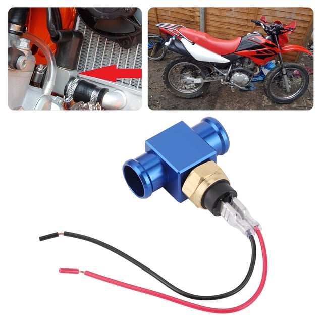 Motorcycle Water Temperature Sensor, Thermostat Water Temperature Switch Radiator Coolant Fan Temp Sensor for Motorcycle ATV Off Road Vehicle