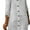 White, variant on Women's Button Down Striped Dress Casual 3/4 Sleeve V Neck Loose Midi Shift Dresses