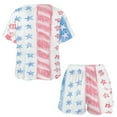 thumbnail image 3 of 4th of July 2 Pack Women’s Pajama Set Print Sleepwear And Shorts Y2k Loungewear Sets S-5XL, 3 of 7