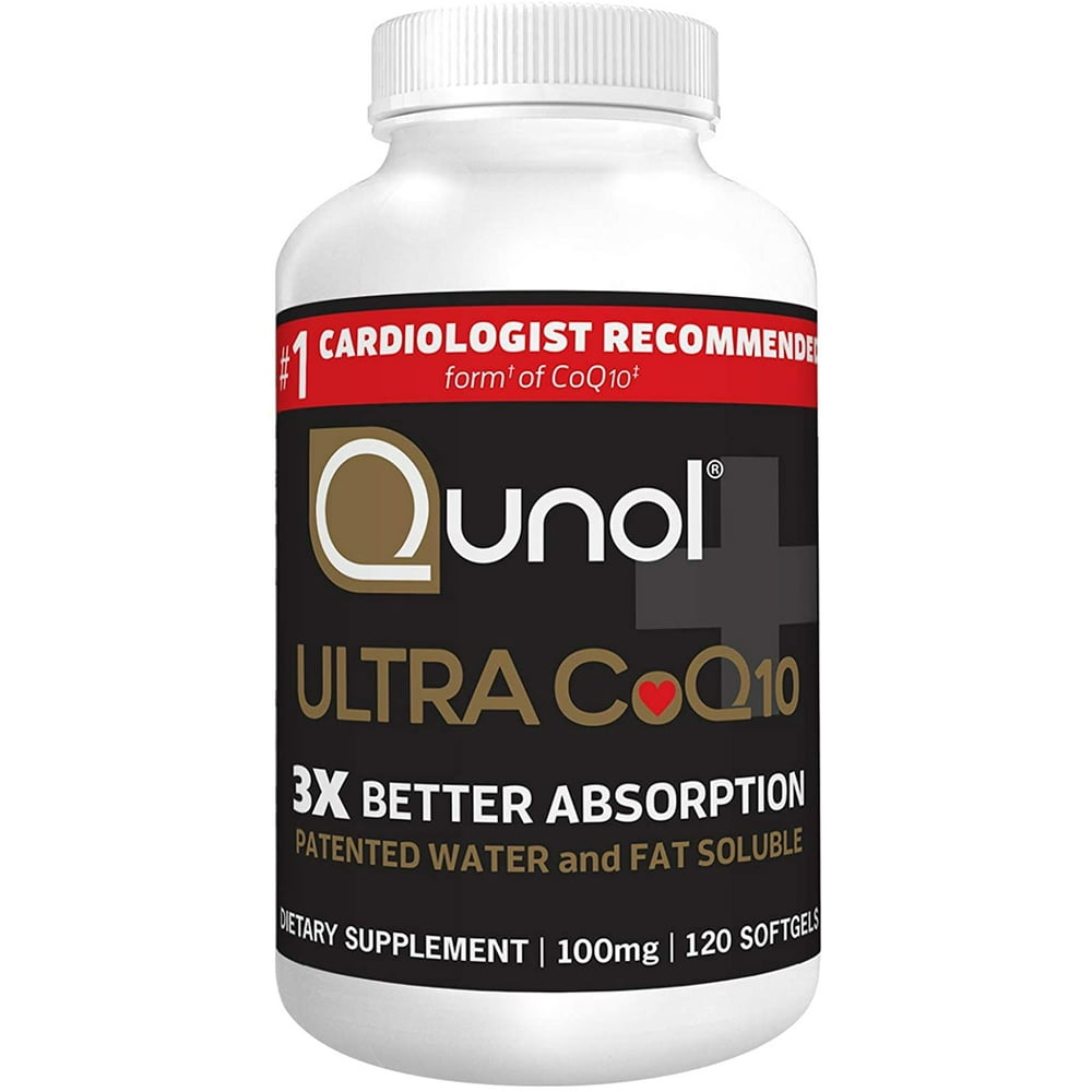 Qunol Ultra CoQ10 100mg, 3x Better Absorption, Patented Water and Fat