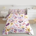 thumbnail image 2 of Homewish Rustic Boho Butterfly Full Size Comforter Sets,Cute Cartoon Flower Bedding Comforter Set,Country Leaves Bedding Sets For Girls Kids,Super Cozy Room Decor Reversible,3-Piece, 2 of 8