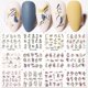thumbnail image 1 of Abstract Nail Art Stickers, Line Nail Decals Water Transfer Blooming Nail Stickers Graffiti Curve Butterfly Leaf Flower Nail Tattoo Stickers For Women, 1 of 4