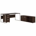 thumbnail image 1 of Bush Business Furniture Table d'Ordinateur Hybride 72W x 30D avec Rangement et Armoire à Dossiers Mobile, 1 of 7