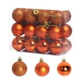 thumbnail image 1 of Orange Christmas Balls, Christmas Day Ornaments，24 Pcs Shatterproof Christmas Ball Hanging Ball for Xmas Tree Party Decoration Frosted Christmas Ball, Matte, Shiny Christmas Ball,1.18", 1 of 6