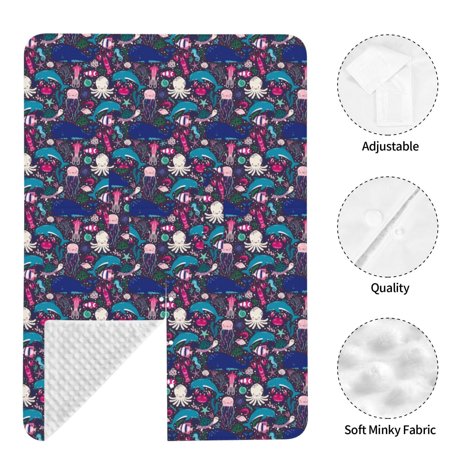 Car Seat Cover Baby - Underwater Animals Breathable Infant Car Seat Cover for Baby Carseat, Lightweight Comfort Baby Essentials Must Haves Newborn Stuff for Girl Boy