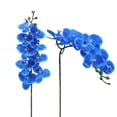 thumbnail image 3 of 3 piezas de tallos de orquídea artificial MENGJIAQI 37 pulgadas azul, 3 of 7