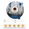 thumbnail image 6 of 15 Inch Round Placemats Set of 6, Blue Forest Non Slip Heat Insulation PP Table Mats, Vintage Foggy Woods Tree Mysterious Washable Place Mats for Kitchen Dining Party Table Decor, 6 of 7