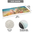 thumbnail image 3 of Cats Coconut Trees Sea Swimsuit Bathroom Rug Non Slip Bathroom Mats Entry Door Soft Carpets for Kitchen Bedroom Living Room 39x20 inch, 3 of 7