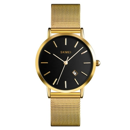 SKMEI 1530 Montre élégante à quartz pour femme, étanche, 3ATM, avec ...