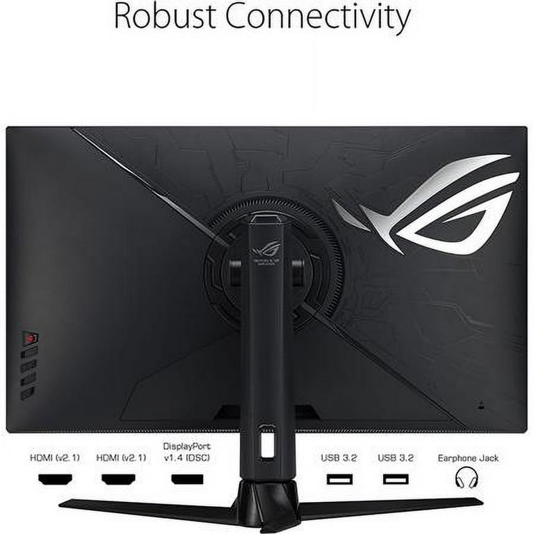 ASUS ROG Strix 32” HDMI 2.1 DSC Gaming Monitor (XG32UQ) - 4K UHD (3840 x  2160), Fast IPS, 160Hz, 1ms, G-SYNC compatible, FreeSync Premium Pro