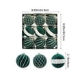 thumbnail image 3 of CuiLiyq 9 Pcs Christmas Ball Ornaments, 3.15" Christmas Tree Decoration Ornaments, Glitter Plastic Hanging Ball Decorations, for Home and Holiday Party Accessories (Green), 3 of 6
