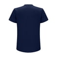 thumbnail image 4 of XIAONU Men's Henley V Neck Slim Tee Fitted Short Sleeve Henley Neck Pullover Shirt Soft Casual Daily Tees, 4 of 5