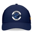 thumbnail image 2 of Men's Fanatics Navy St. Louis Blues Authentic Pro Training Camp Flex Hat, 2 of 4